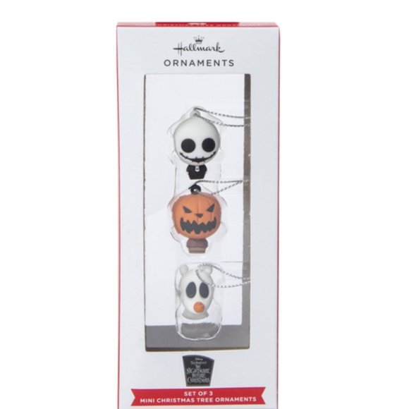 New! Hallmark Mini Christmas Ornaments (The Nightmare Before Christmas Jack Skel - Picture 1 of 3